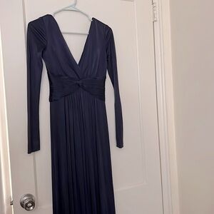 BCBG navy gown size: XXS